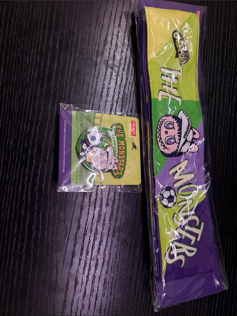 POP MART THE MONSTERS x FIFA Labubu Headband & Enamel Pin Set